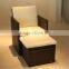 PE wicker dining set outdoor smart dining chair