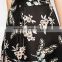 A-line High-rise waist Floral Print Midi Skirt