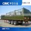 CIMC Heavy Load Fence Vehicles Trailer With Leaf Spring Suspension