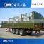 CIMC Heavy Load Fence Vehicles Trailer With Leaf Spring Suspension