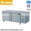 Hotel stainless steel pizza working table refrigerated counter with CE approval made in china