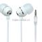 cheap in ear earbuds white color wired earphones popular high quality