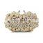 Gold And Silver Indian Bridal Rhinstone Clutch Bag Evening Clutch Ladies Party Stone Handbag Purses (88166A-GS)