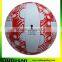 Red logo printed white volleyball official size