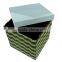 Fashion style cardboard box packaging fabric storage boxes with lids