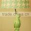 wholesale high quality parrot green resin desk lamp with Houndstooth lamp shade for home decor