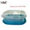 Eco-friendly PP shallow square food disposable storage container 3PK plastic storage box
