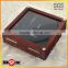 High quality transparent funky window mdf wooden watch box