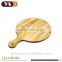 Factory Made Round Shaped Chinese fir wooden Cheese Board with Handle