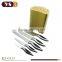 5pcs Hight Quality kitchen knife set with bamboo stand