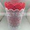 Hollow out mini plastic garbage bin outdoor garbage bin