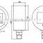 3V battery power supply led display pressure gauge