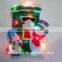 holiday outdoor decoration snow person santa claus light