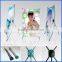 Countertop display stand X banner with PVC poster graphic