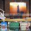 Indoor exhibition pop up stand hook and loop pop up wall display