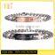 High polished stainless steel fashion jewelry silver bracelets blanks custom engraved adjust bangles