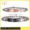 Wholesale hand made stainless steel silver jewelry made of beads adjust bangles bracelets