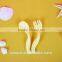 Innovative Colorful Bulk Plastic Bent Baby Spoon