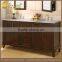 Classic Hotel Bathroom Wooden Bathroom Granite Vanity Top with Double Sinks