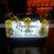 NEW Fashion Large Acrylic Led Ice Bucket, Square Led Beer Bucket for Party