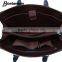 designer business formal men leather briefcase horizontal messenger bag