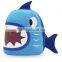 3D cute cartoon schoolbag with zipper closure for girls and boys