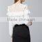 Pretty Steps 2016 Design elegant women blouse tops chiffon blouses Chiffon Long Sleeve Shirt Blouses Top