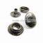 15mm High Quality Custom Gunmetal Metal Snap Buttons For Clothing