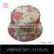 colorful flower women's sun bucket hat
