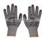 13g HPPE cut resistant gloves with PU palm coated/anti-cutting hand gloves /anti-cut safety gloves/work gloves