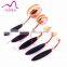 Tooth Makeup Brush, Private Label Oval Makeup Brush Set, Makeup Brushes