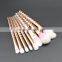 private label shaving makeup brush set 7pieces rose gold makeup brush foundation make up brush