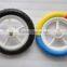 colorful light weight baby plastic bike trailer stroller wheel 12 inch