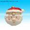 Handpainted Santa Claus Hat glazed Christmas Box hanging Ornament