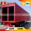 3 axle 40 ton high quality cargo van truck trailer for sale