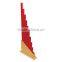 Baby toy Preschool Montessori sensorial aids wooden red stick in China