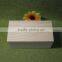 2017 new arrival top grade quality handmade unfinished wooden jewelry gift packing box for two rings with EVA and magnet
