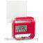 clock digital desk clock with clip and memo holder