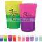 plastic fluroescent glow in dark drinking cup