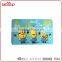 Children bread cutting used plastic mini cutting board for breakfast