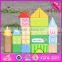 2017 new design 20 pieces model buildings kids wooden toy blocks W13A121