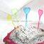 Decorative large plastic heart picks for party