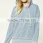Latest Design Sweatshirt Long Sleeves Ribbed Trim drawstring Distressed Hoodie, Blank High Quality Hoodies Wholesale