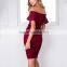 Sexy Elegant Womens Plus 14 Short Cold Shoulder Swing Party Dress XXXL Summer