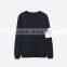 mens basic approved factory 80%cotton 20%poly fleece sweatshirt wholesale custom crew neck sweatshirt with band detail