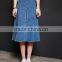 Guangzhou Clothing Manufacturer Women Fashion Wholesale Long Denim Skirts