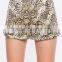 summer new style women trendy golden rose dance shorts