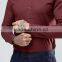Guangzhou High Quality Custom Long Sleeve Point Collar Mens 97% Cotton 3% Elastane Casual Slim Fit Plum Solid Shirts