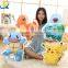 Hot selling best quality cute cartoon pokemon plush animal pillows