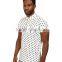 Latest design mens short sleeve custom dot funny polo shirt